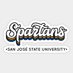 San José Spartans Cursive Sticker